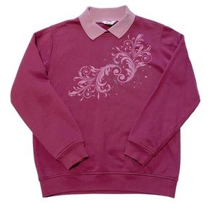 Vintage Northern Reflections Collared Winter Crewneck